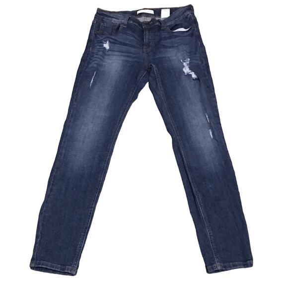 Eunina Mid Rise Destructed Skinny Jeans Size 28 - Picture 1 of 7